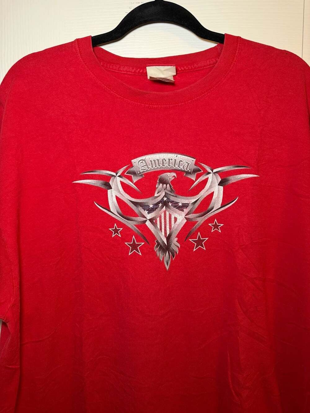 Sonoma Life Style America Eagle Graphic T-Shirt Adult XL Red
